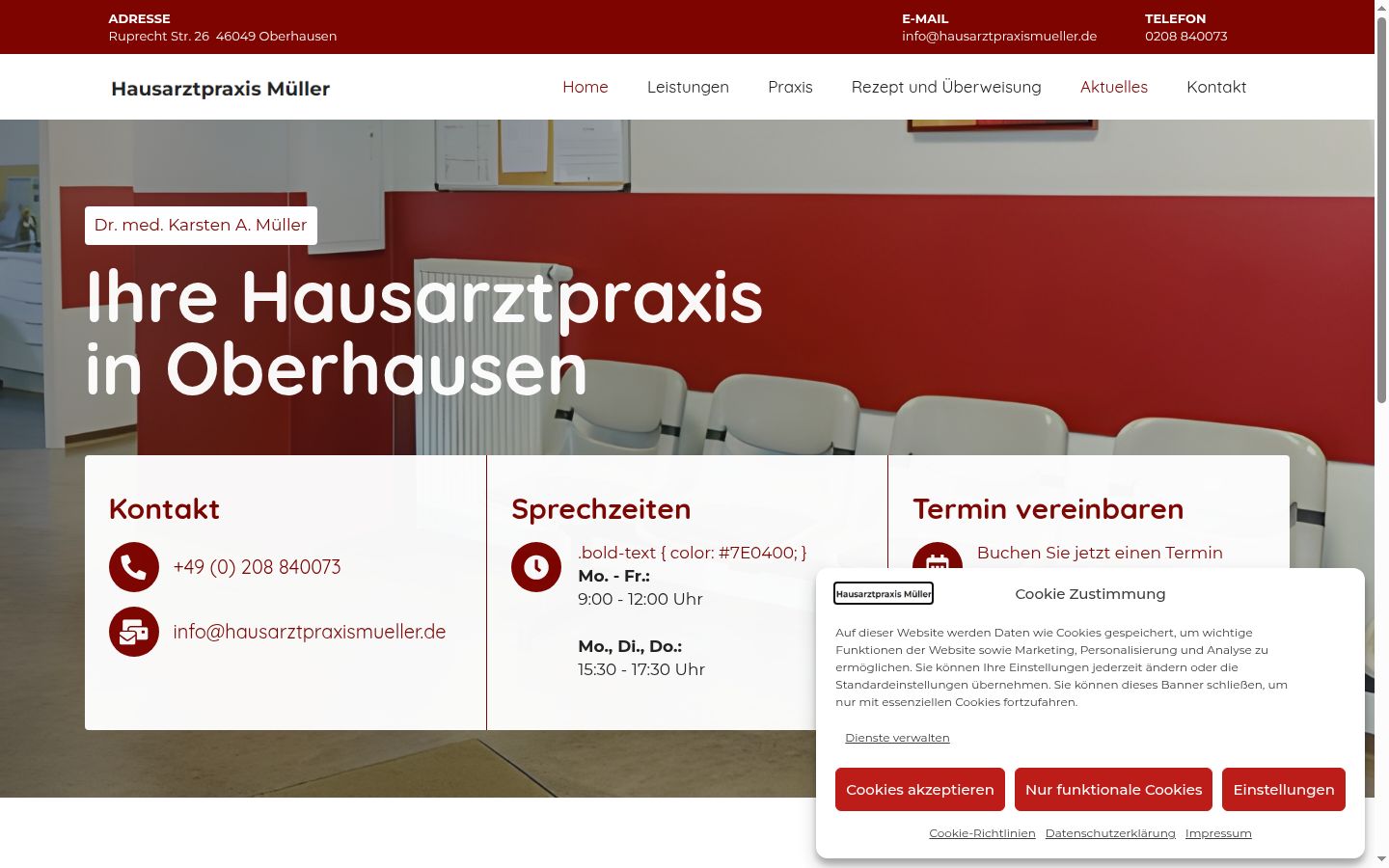 Screenshot tal-banner tal-kunsens muri qabel kwalunkwe interazzjoni