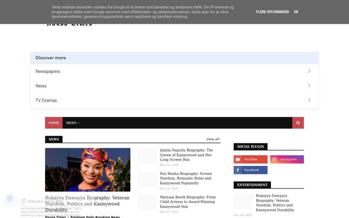 Screenshot of hausatime.com