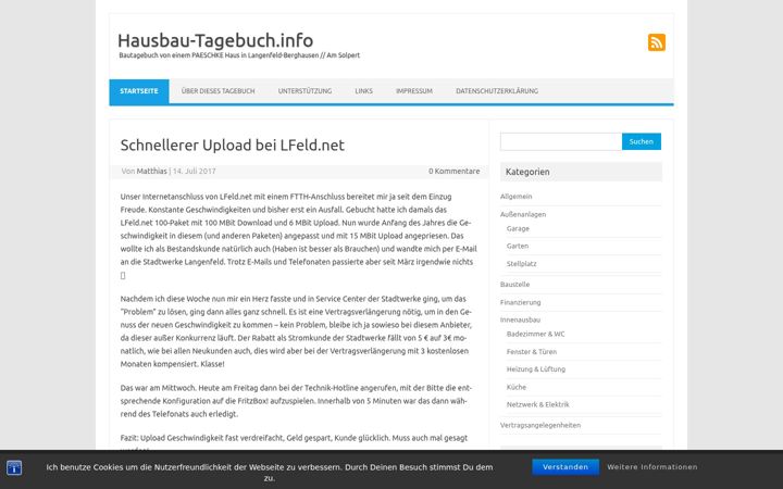 Screenshot of hausbau-tagebuch.info