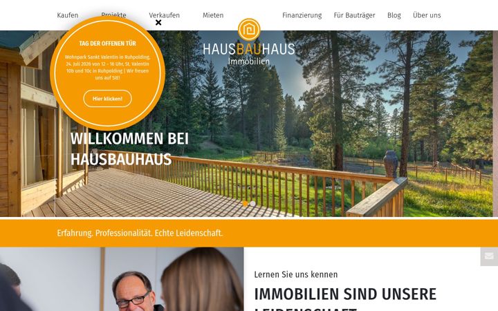 Screenshot of hausbauhaus.com
