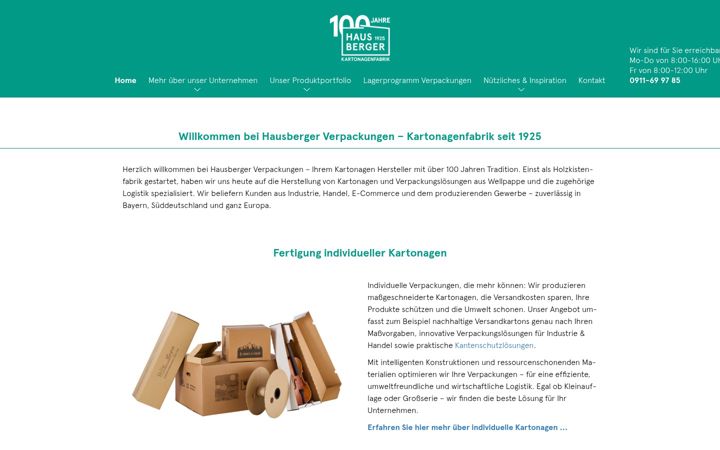 Screenshot of hausberger-verpackungen.de