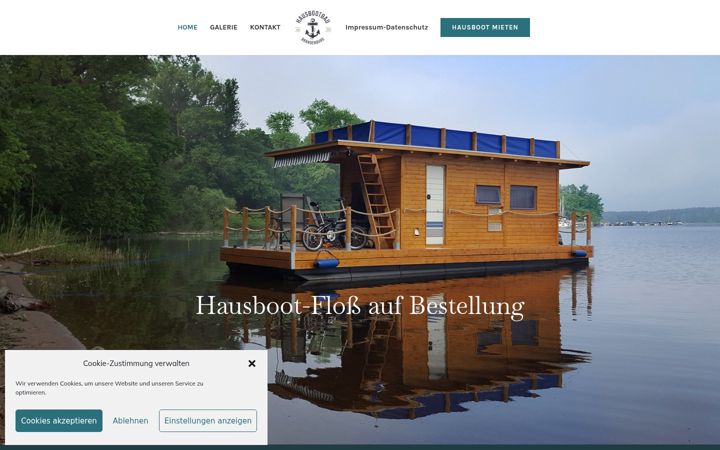 Screenshot of hausboot-brb.de