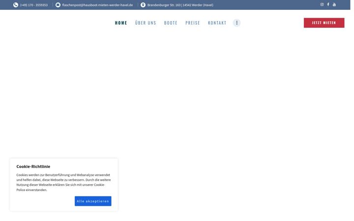 Screenshot di hausboot-mieten-werder-havel.de