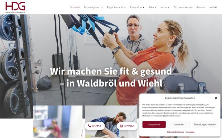 Screenshot of hausdergesundheit.info