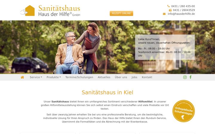 Screenshot of hausderhilfe.de