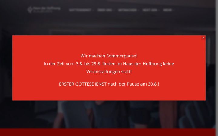 Screenshot di hausderhoffnungblb.de
