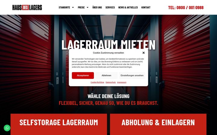 Screenshot di hausdeslagers.de