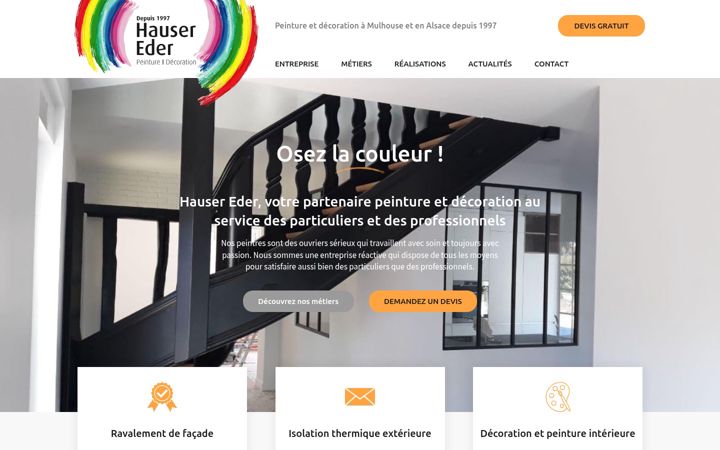 Screenshot of hauser-eder.com