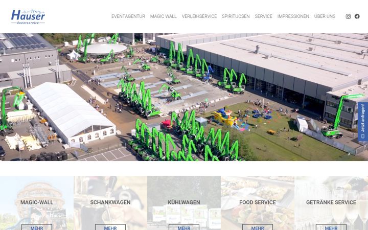 Screenshot of hauser-event.de