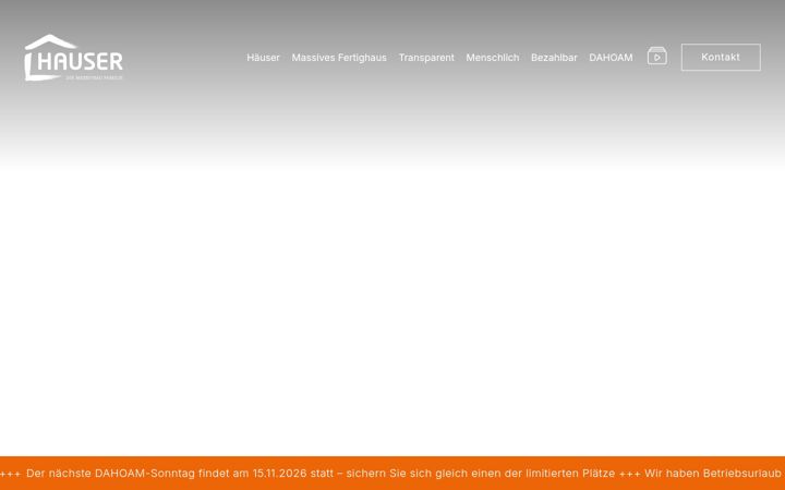 Screenshot di hausermassivbau.de