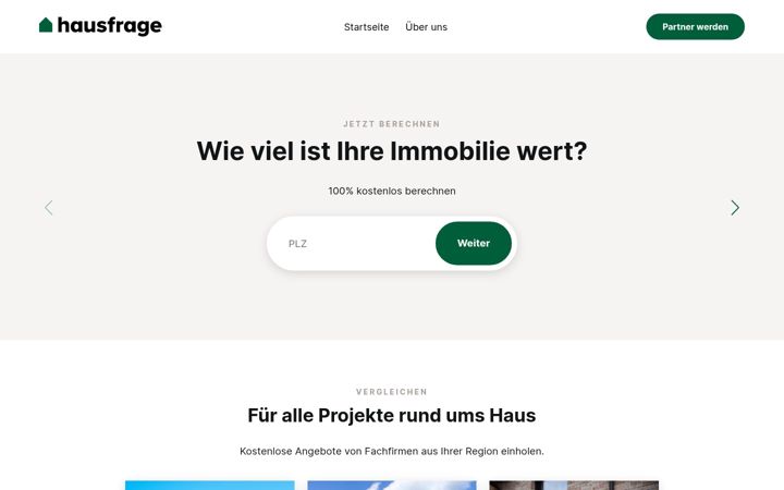 Screenshot of hausfrage.at
