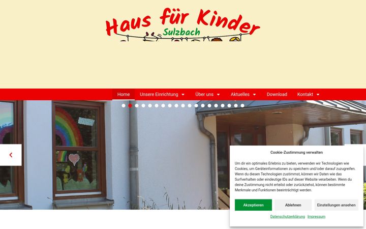 Screenshot di hausfuerkinder-sulzbach.de