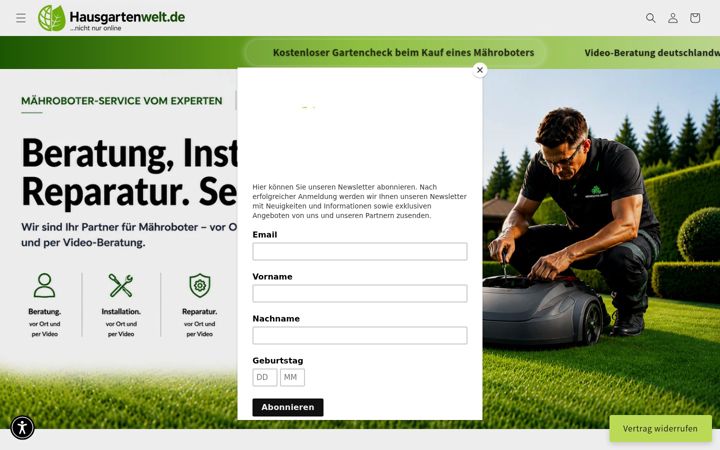 Screenshot di hausgartenwelt.de