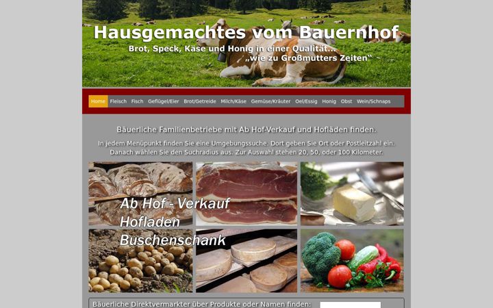 Screenshot of hausgemachtes.at