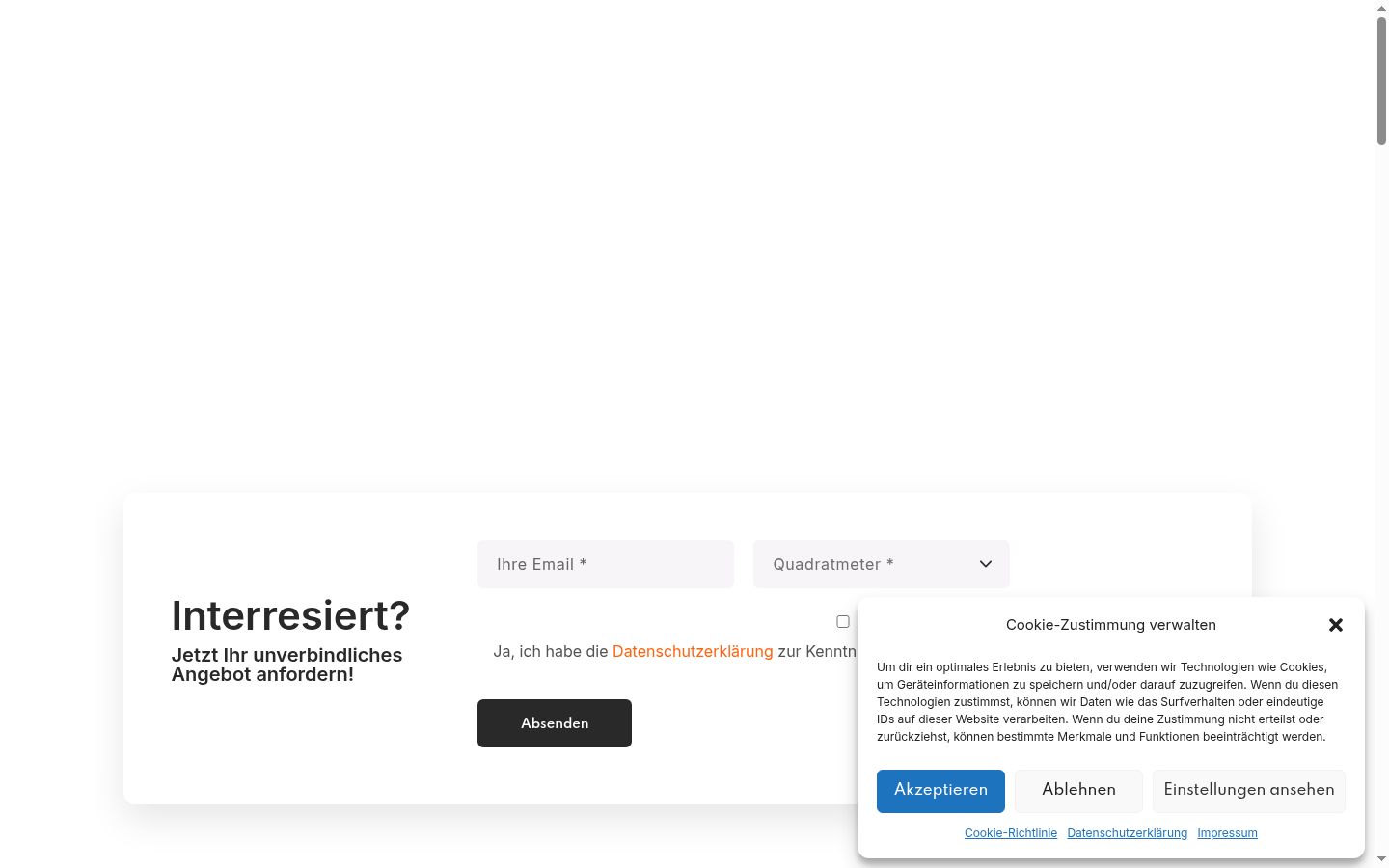 Capture d'écran de la bannière de consentement affichée avant toute interaction