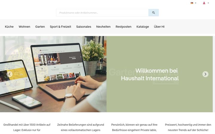 Screenshot di haushalt-international.de