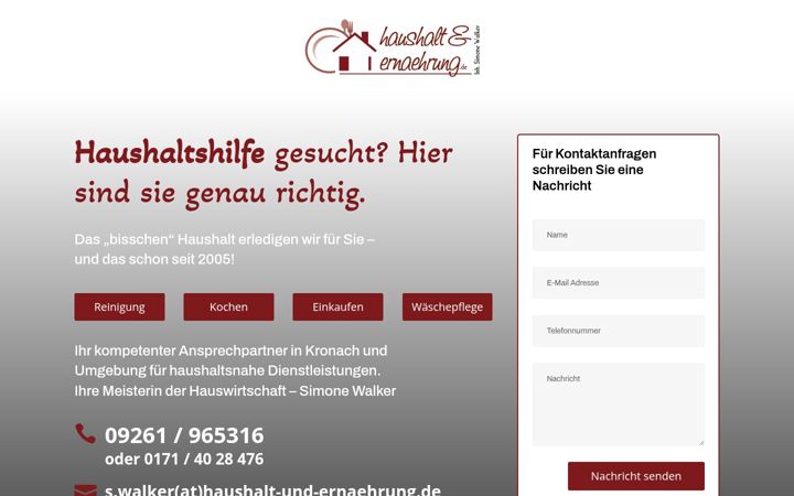 Screenshot of haushalt-und-ernaehrung.de