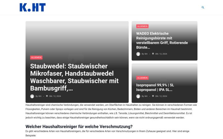 Screenshot of haushaltreiniger.de