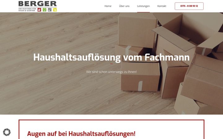 Screenshot di haushaltsaufloesung-berger.de