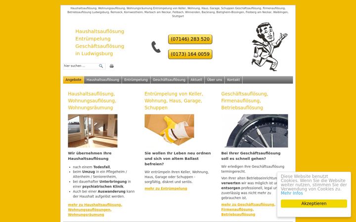 Screenshot di haushaltsaufloesung-ludwigsburg.de