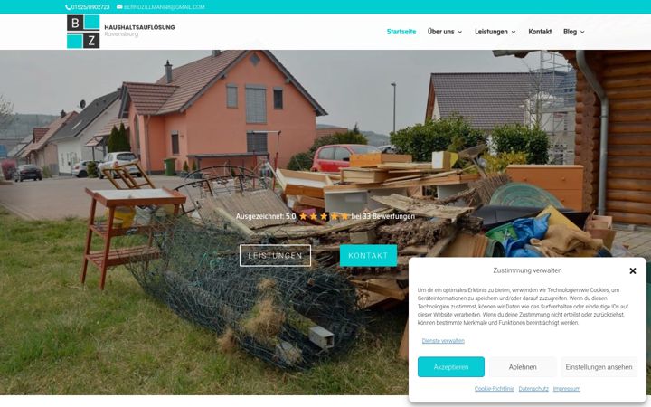 Screenshot of haushaltsaufloesung-ravensburg.de