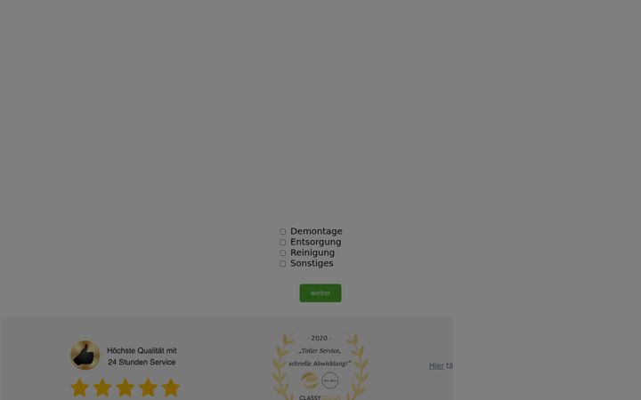 Screenshot di haushaltsaufloesung-zentrale.de