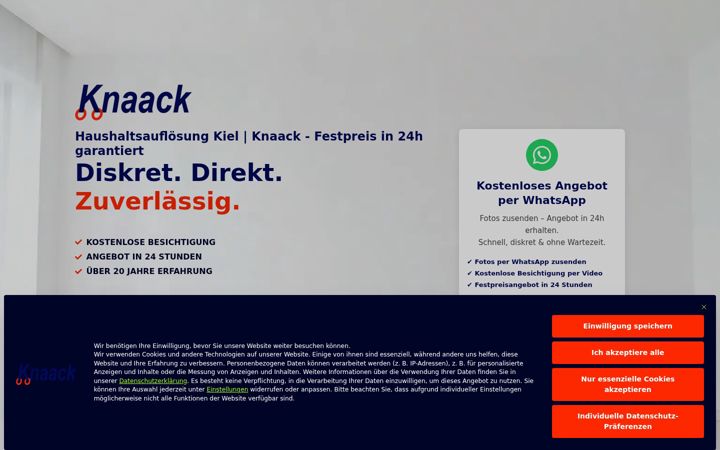 Screenshot of haushaltsaufloesung.de