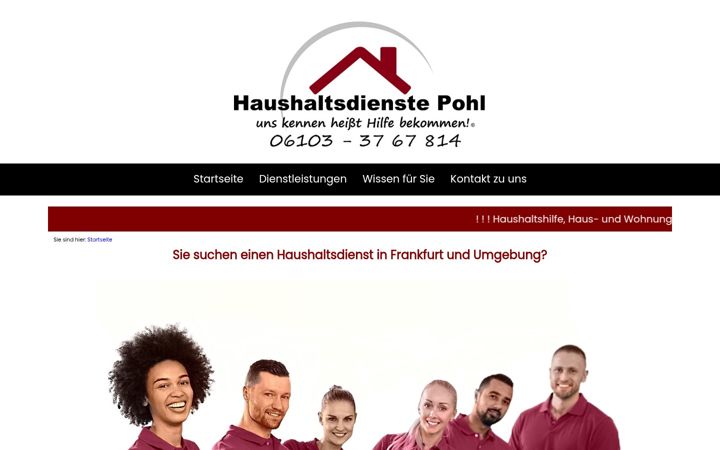 Screenshot of haushaltsdienste.org
