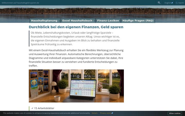 Screenshot of haushaltsgeld-sparen.de