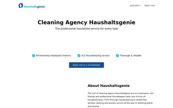 Screenshot di haushaltsgenie.de