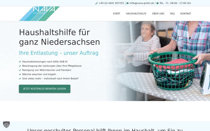 Screenshot of haushaltshilfe-nava.de