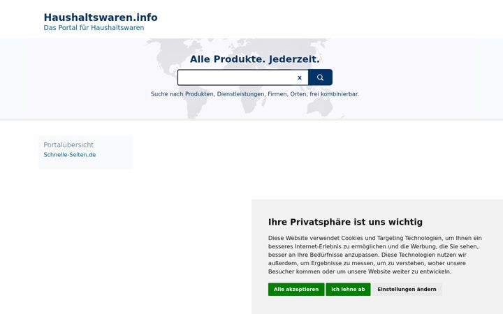 Screenshot of haushaltswaren.info