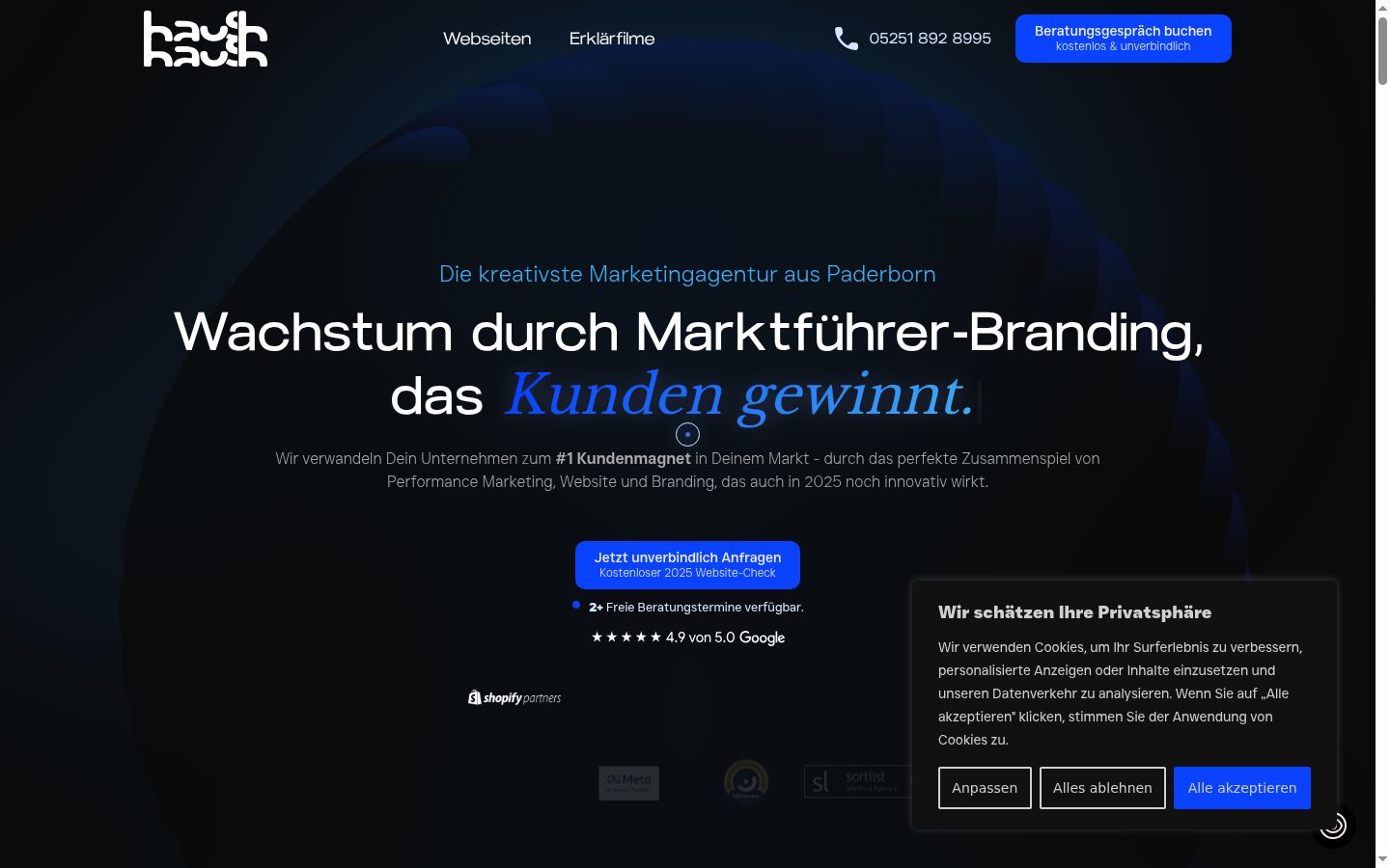Screenshot tal-banner tal-kunsens muri qabel kwalunkwe interazzjoni