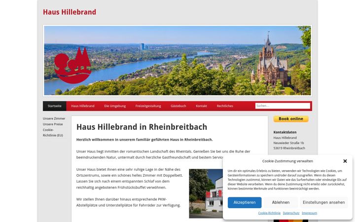 Screenshot of haushillebrand.de