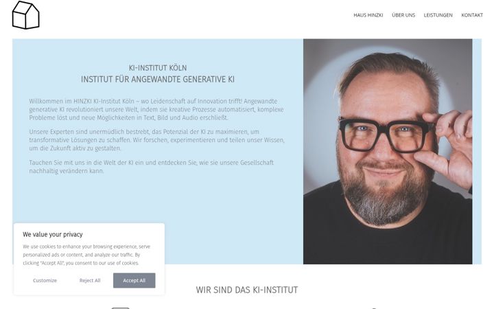 Screenshot of haushinzki.de