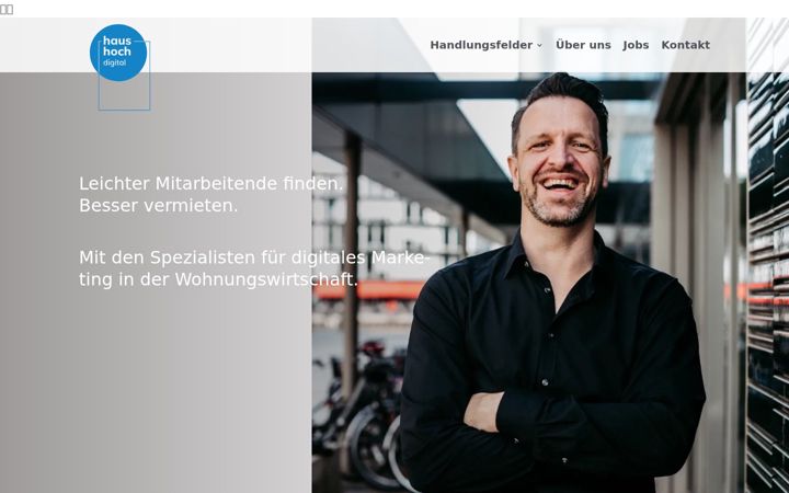 Screenshot di haushoch-digital.de