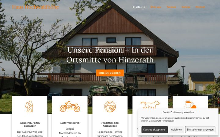 Screenshot of haushochwaldhoehe.de