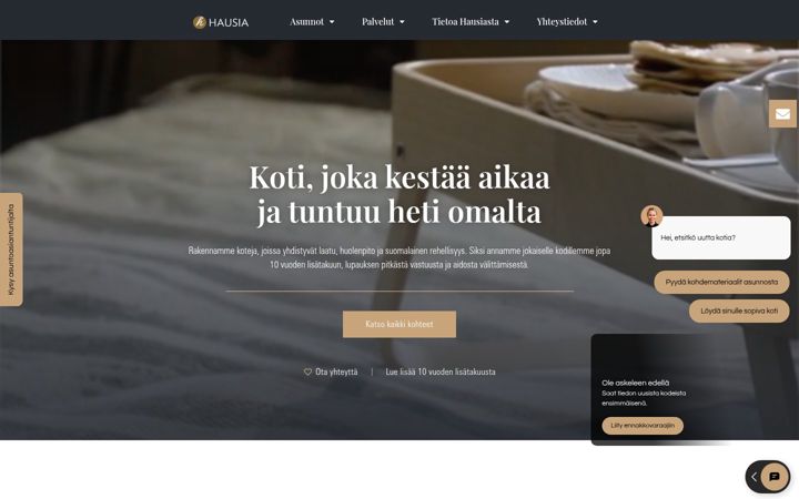 Screenshot of hausia.fi