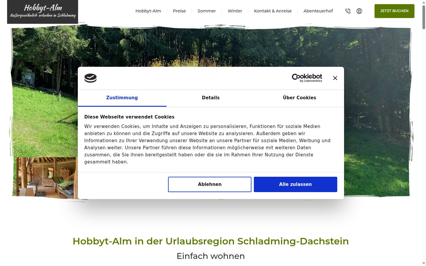 Sutikimo reklamjuostės, rodytos prieš bet kokią sąveiką, ekrano kopija