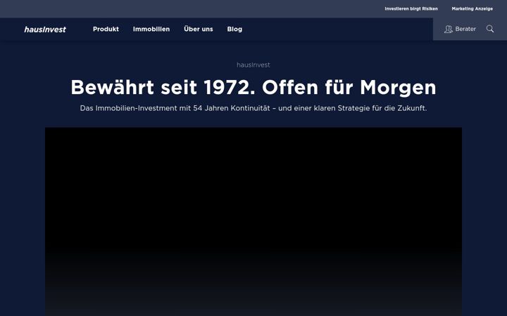 Screenshot of hausinvest.de