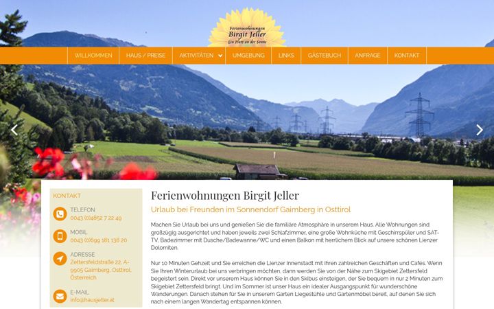 Screenshot of hausjeller.at