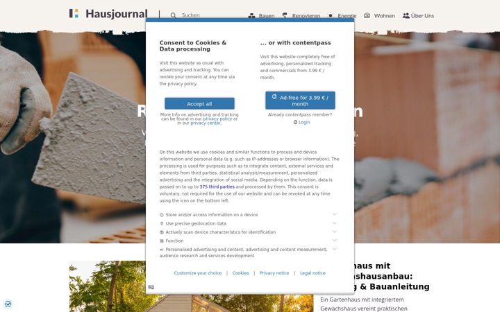 Screenshot of hausjournal.net