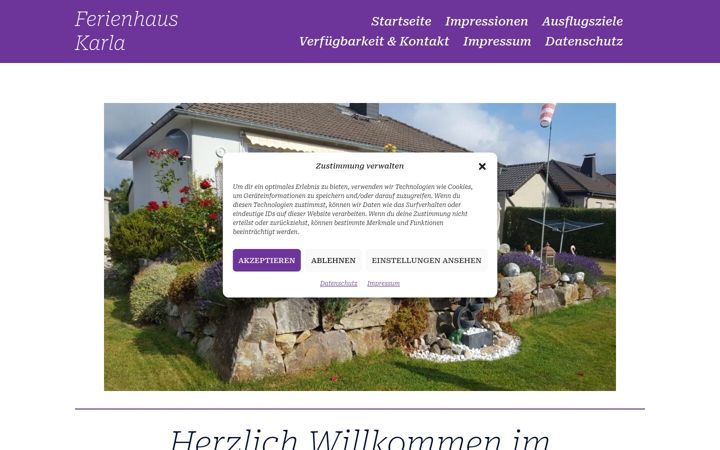 Screenshot of hauskarla.de