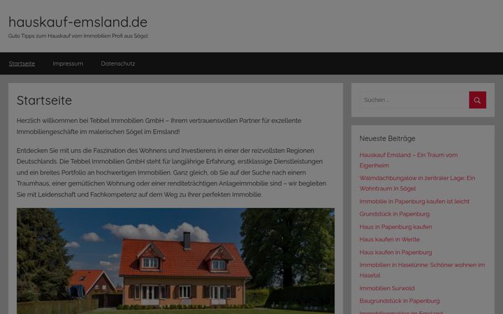 Screenshot di hauskauf-emsland.de