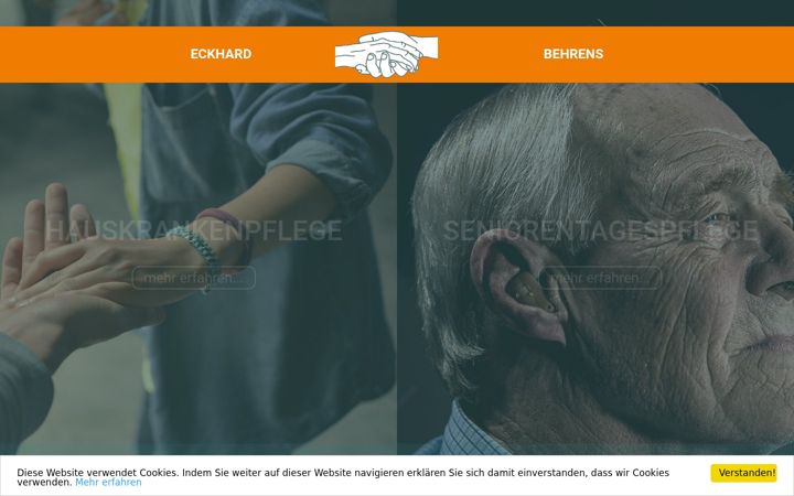Screenshot of hauskrankenpflege-behrens-barth.de