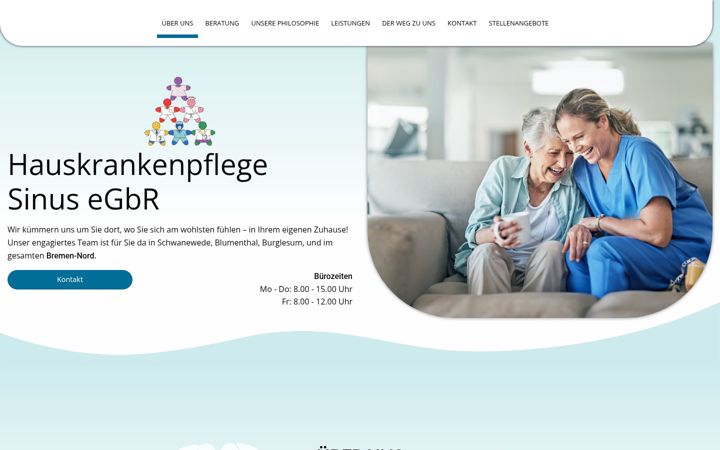 Screenshot of hauskrankenpflege-sinus.de
