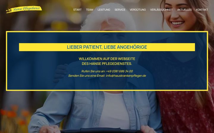 Screenshot of hauskrankenpfleger.de