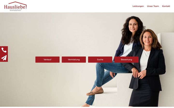 Screenshot di hausliebe-immobilien.de