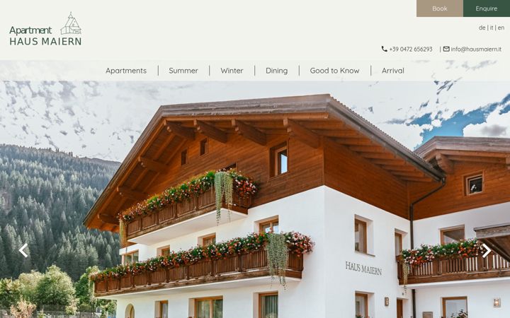 Screenshot of hausmaiern.it