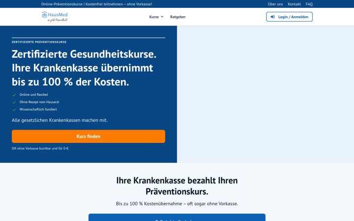 Screenshot of hausmed.de